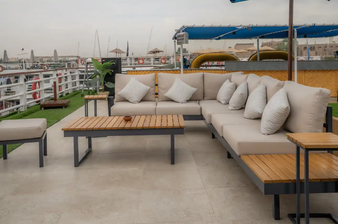 Sun deck of the MS Alma Nile Cruise Nile cruise